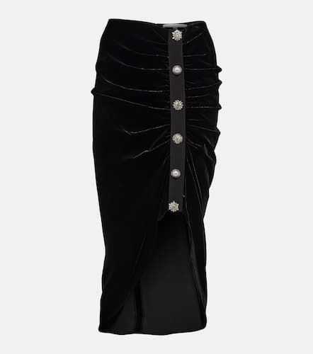 Ari embellished velvet midi skirt - Veronica Beard - Modalova
