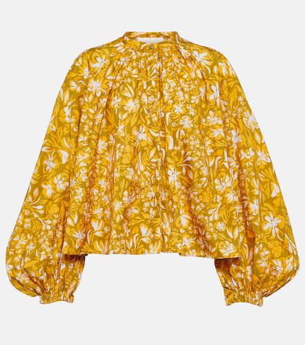 Blusa floral con mangas abullonadas - Jil Sander - Modalova