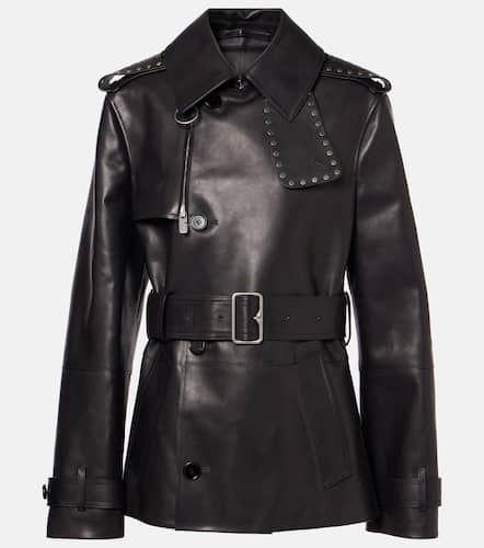 Burberry Verzierte Lederjacke - Burberry - Modalova