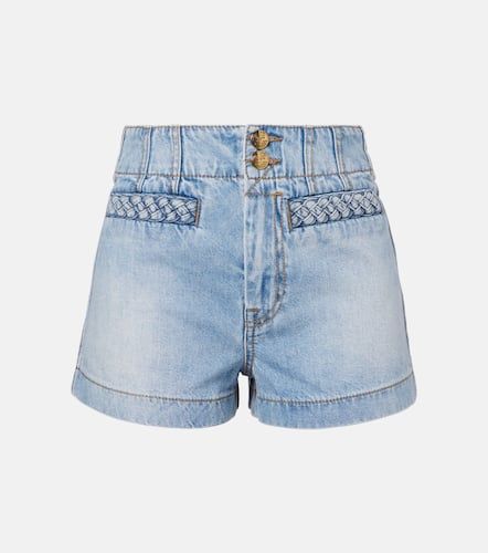 Short Lucky à taille haute en jean - Zimmermann - Modalova