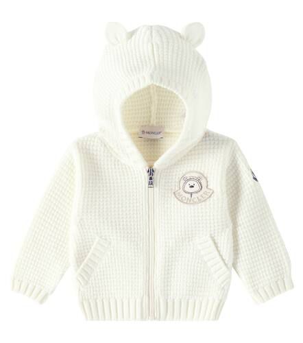 Baby - Felpa in lana con zip e cappuccio - Moncler Enfant - Modalova