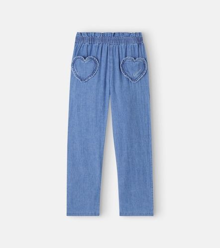 Pantaloni regular Duck in chambray di cotone - Bonton - Modalova
