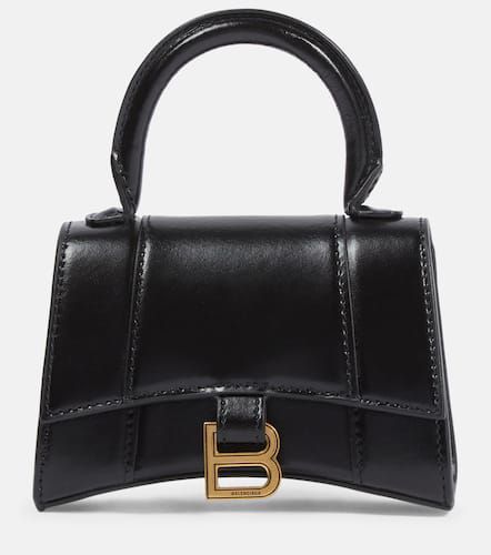 Hourglass Mini leather crossbody bag - Balenciaga - Modalova