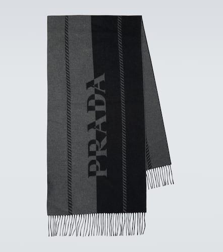 Prada Sciarpa in lana con logo - Prada - Modalova