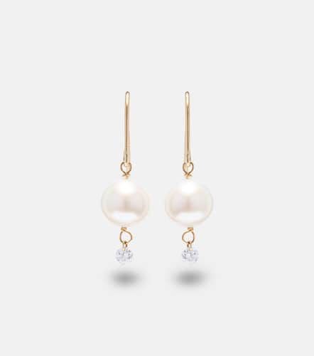 Persée 18kt pearl drop earrings with diamond - Persee - Modalova