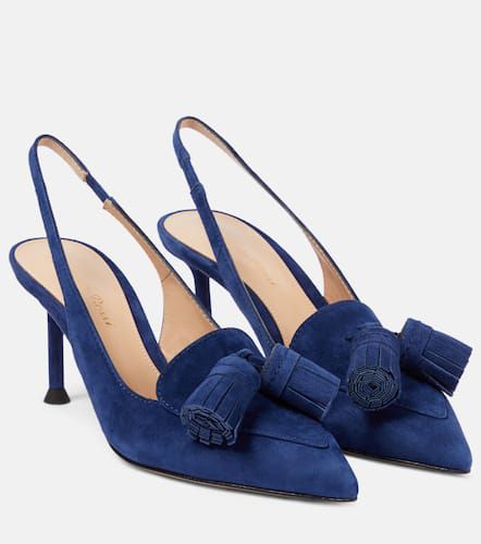 Pumps slingback in suede - Gianvito Rossi - Modalova