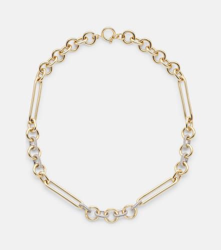 Kt chain necklace with diamonds - Foundrae - Modalova