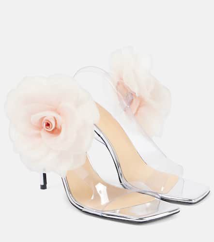 Floral-appliquÃ© PVC and leather sandals - Magda Butrym - Modalova