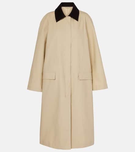 Corduroy-trimmed cotton gabardine coat - Toteme - Modalova