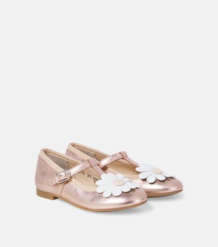 Ballerine Dory Flo in pelle metallizzata - Pom d'Api - Modalova