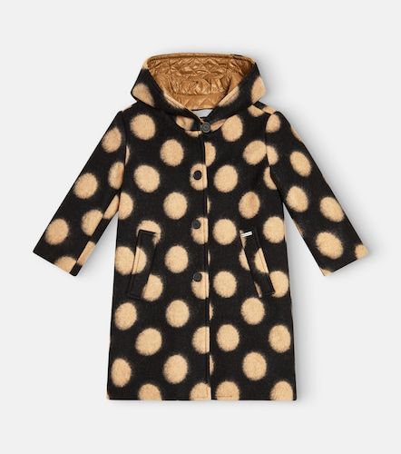 Monnalisa Polka-dot wool-blend coat - Monnalisa - Modalova