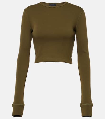 X Hailey Bieber – Top raccourci en coton mélangé - Wardrobe.NYC - Modalova