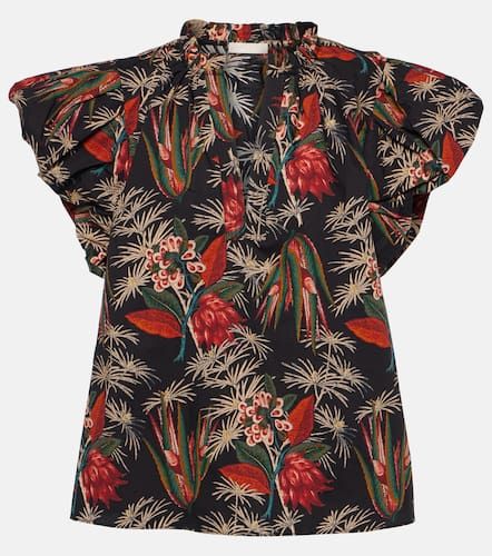 Top Klara de popelín de algodón floral - Ulla Johnson - Modalova