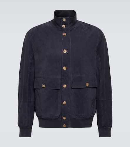 Bomberjacke aus Veloursleder - Brunello Cucinelli - Modalova