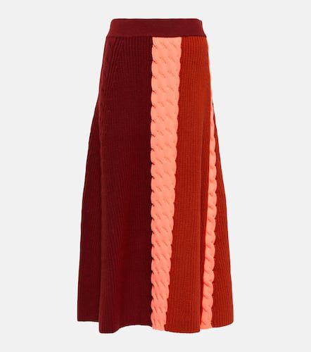 Color-blocked A-line maxi skirt - Roksanda - Modalova