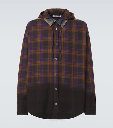 Paneled checked cotton flannel shirt - Acne Studios - Modalova