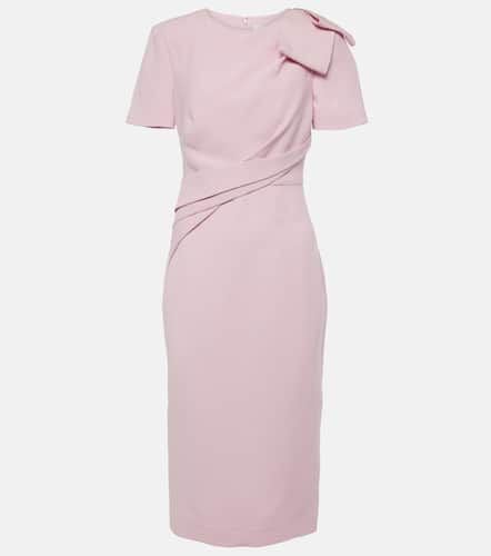 Bow-detail wool and silk midi dress - Roland Mouret - Modalova