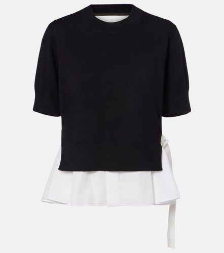 Sacai Top con paneles - Sacai - Modalova
