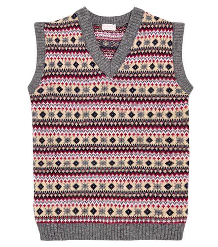 Cacia Fair Isle wool-blend sweater vest - La Coqueta - Modalova
