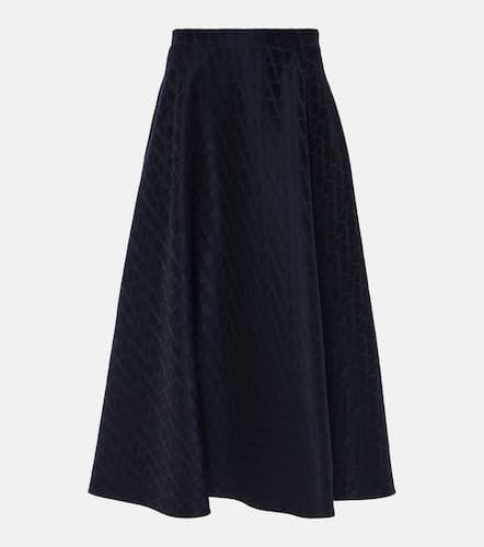 Falda midi Toile Iconographe de Crepe Couture - Valentino - Modalova