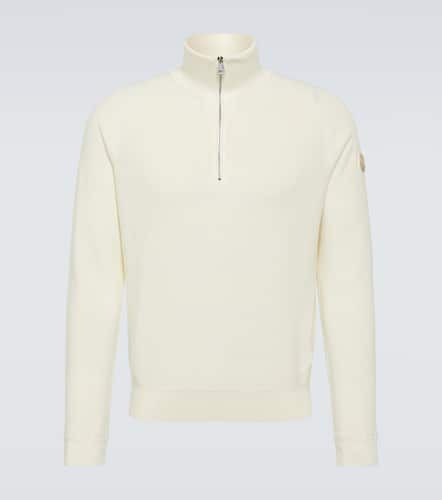 Cotton and cashmere turtleneck sweater - Moncler - Modalova