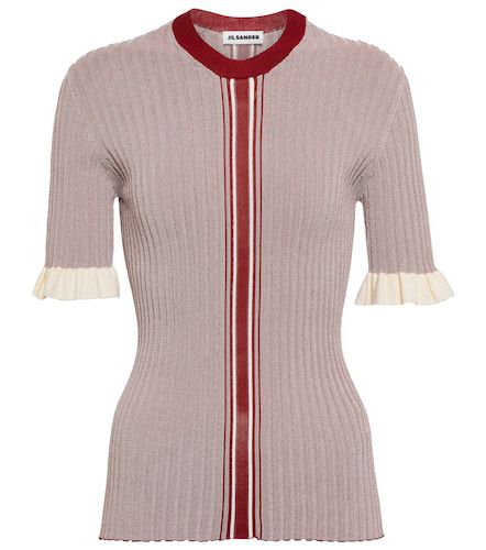 Jil Sander Striped ribbed-knit top - Jil Sander - Modalova