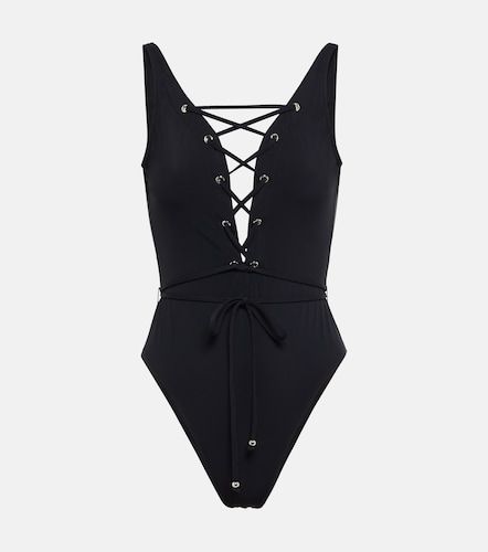 Alaia Lace-up swimsuit - Alaia - Modalova