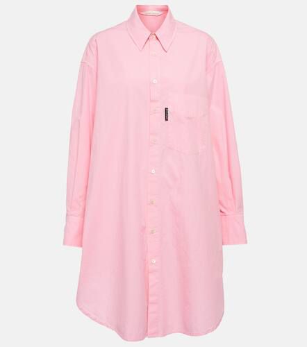 Logo cotton poplin shirt dress - Palm Angels - Modalova