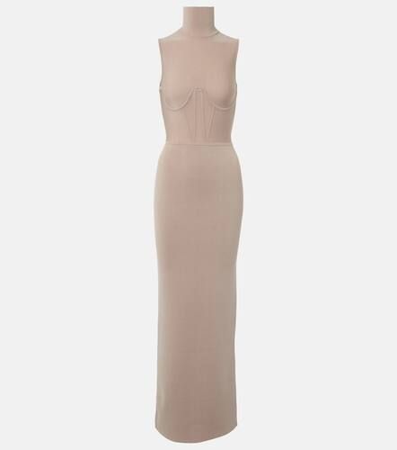 Gwyneth knitted corset maxi dress - Nensi Dojaka - Modalova