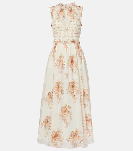Robe longue Kasia en soie mélangée à fleurs - Ulla Johnson - Modalova