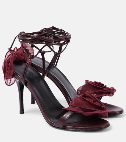 Floral-appliquÃ© leather sandals - Magda Butrym - Modalova