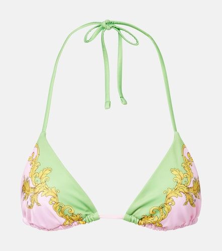 Versace Top bikini con stampa - Versace - Modalova