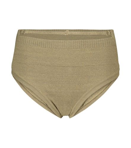 La Culotte Picchu stretch linen-blend briefs - Jacquemus - Modalova