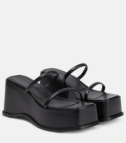 Salada wedge platform leather sandals - Souliers Martinez - Modalova