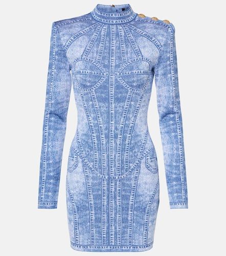 Balmain Minikleid aus Jacquard - Balmain - Modalova