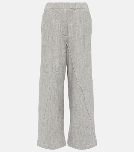 Puzzle high-rise cotton wide-leg pants - Loewe - Modalova