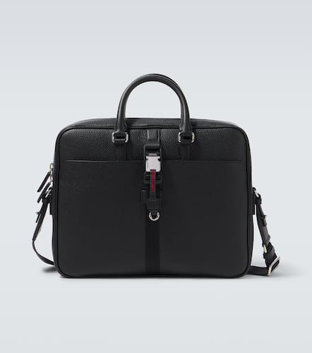 Gucci Web Medium leather briefcase - Gucci - Modalova