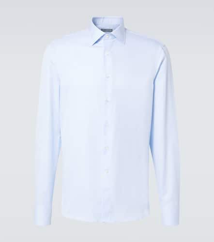 Camisa de popelín de algodón - Canali - Modalova