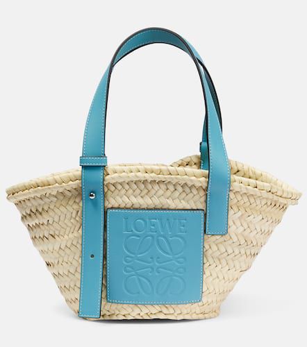 X Howl's Moving Castle Small leather-trimmed basket tote - Loewe - Modalova