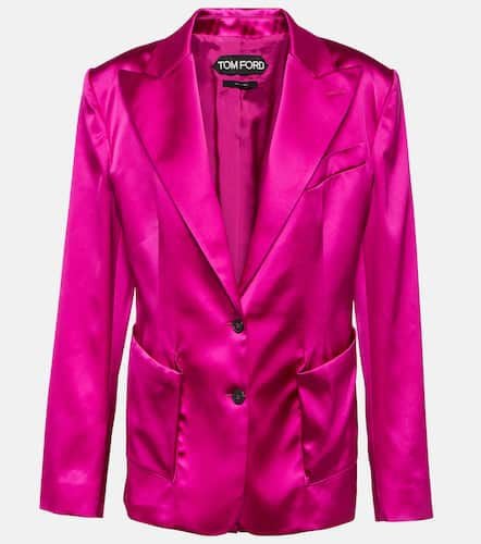 Single-breasted satin blazer - Tom Ford - Modalova