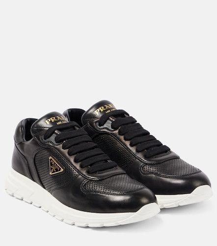 Prada Logo leather sneakers - Prada - Modalova