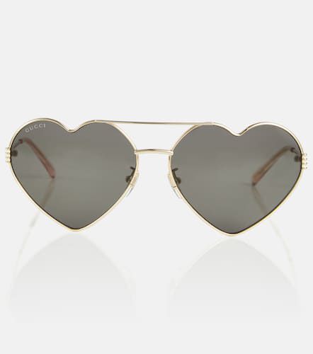 Gafas de sol con forma de corazón - Gucci - Modalova