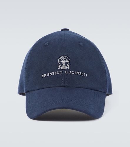 Cappello da baseball in cotone con logo - Brunello Cucinelli - Modalova