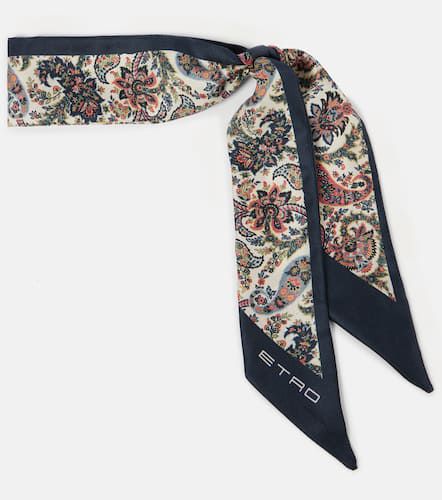 Paisleyina printed silk twill scarf - Etro - Modalova