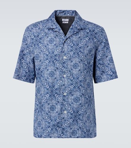 Camicia in cotone con stampa - Brunello Cucinelli - Modalova
