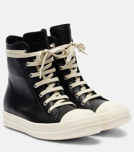 Leather high-top sneakers - Rick Owens - Modalova