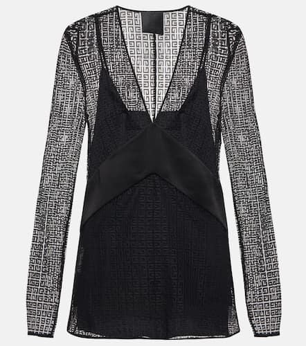 Givenchy 4G lace-overlay top - Givenchy - Modalova