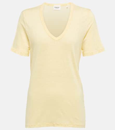 T-shirt Kranger in jersey di lino - Marant Etoile - Modalova