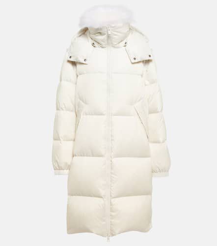 Piumino con finiture in shearling - Yves Salomon - Modalova