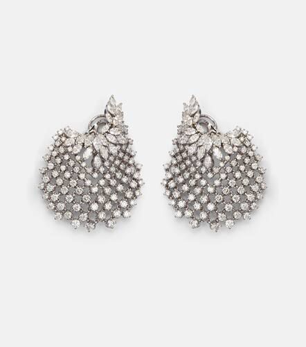 Orecchini Y-Couture in oro bianco 18kt con diamanti - Yeprem - Modalova
